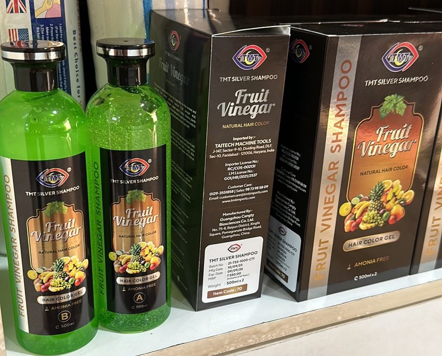 TMT FRUIT VINEGAR SHAMPOO ( NATURAL BLACK )-500 ML X 2