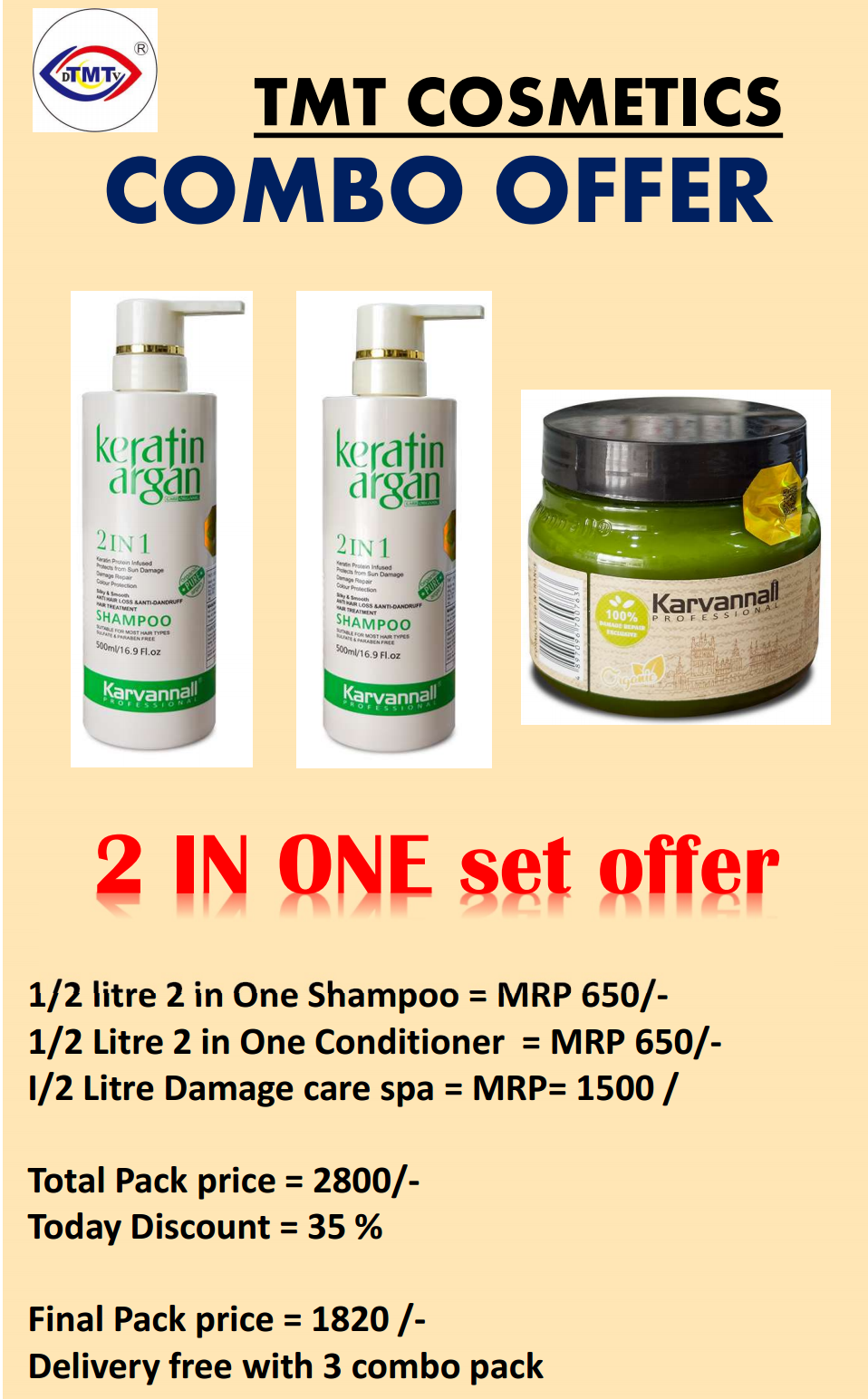 2 IN ONE SHAMPOO COMBO