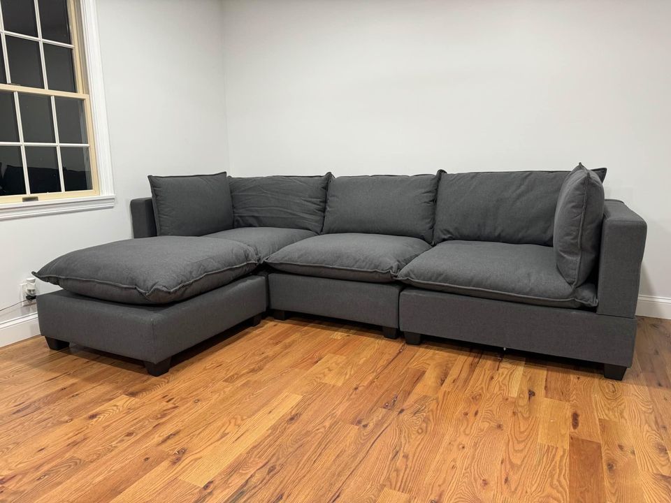 Charcoal Cloud Couch Downfilled Modular