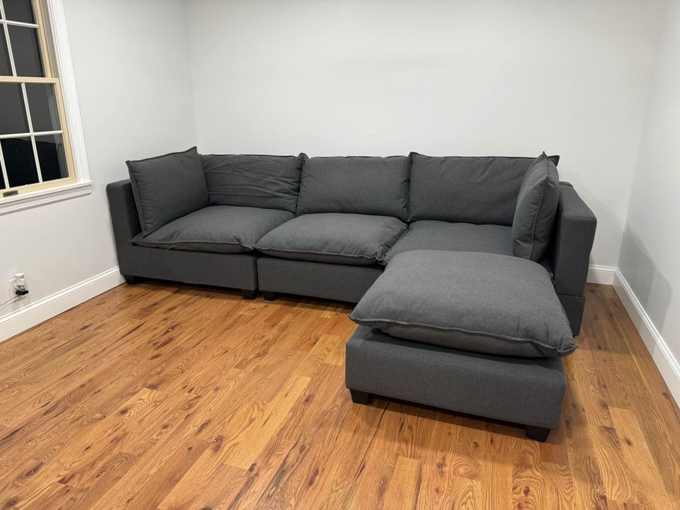Charcoal Cloud Couch Downfilled Modular