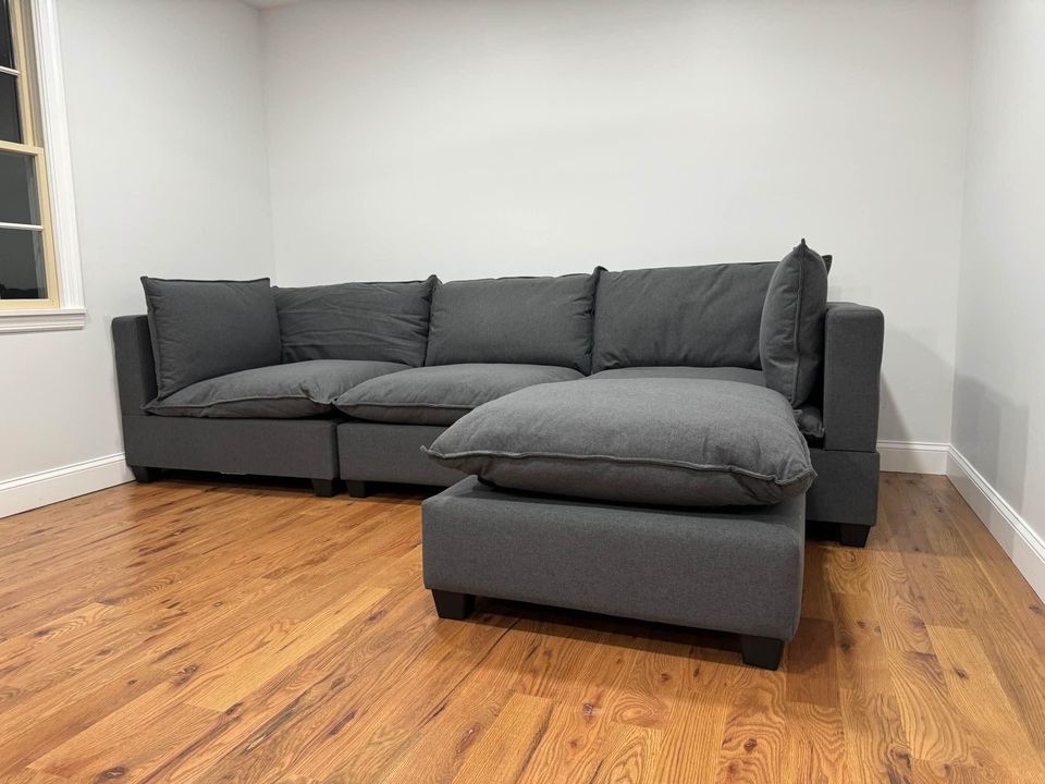 Charcoal Cloud Couch Downfilled Modular