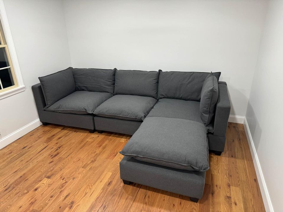 Charcoal Cloud Couch Downfilled Modular