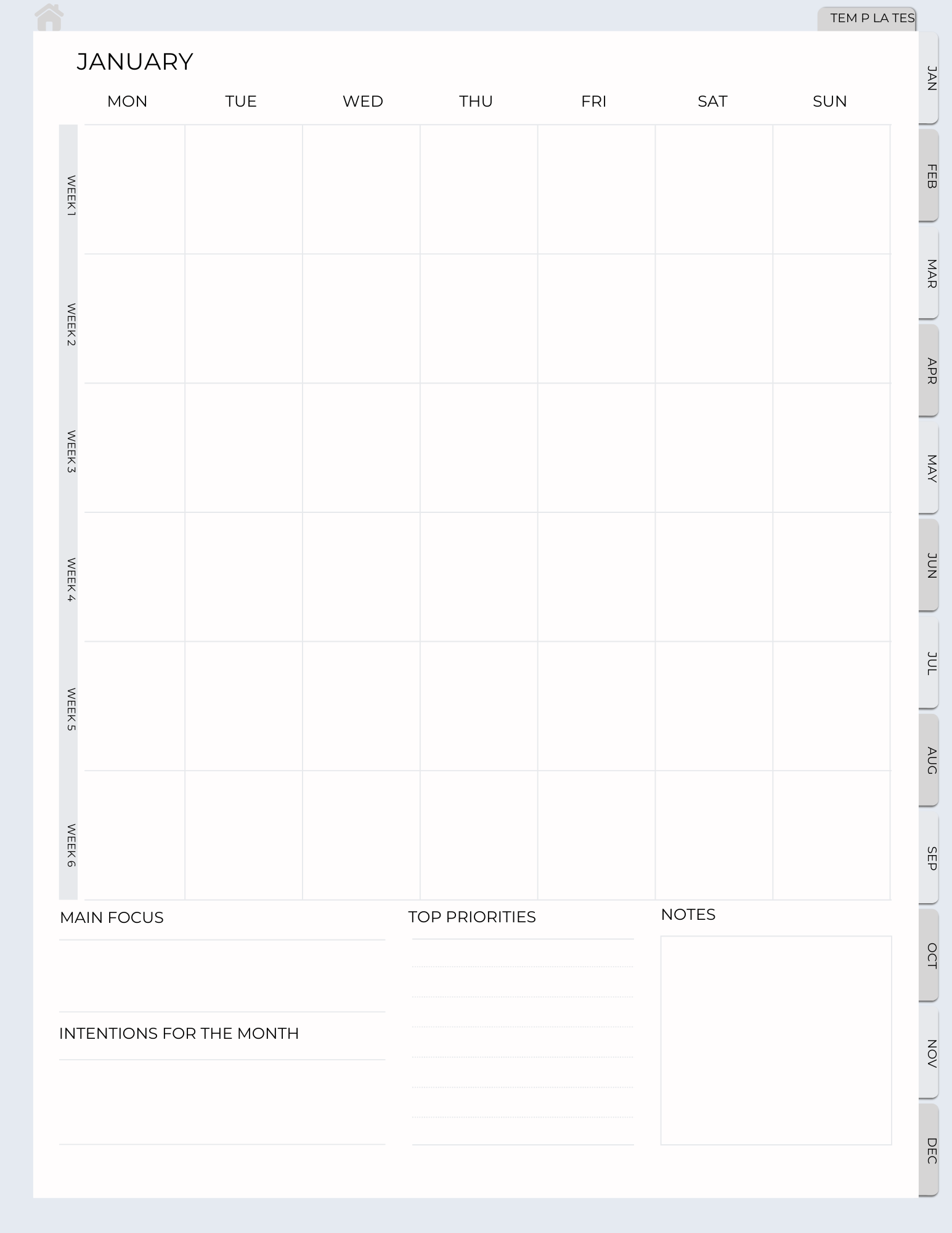 Digital Nutritional Planner