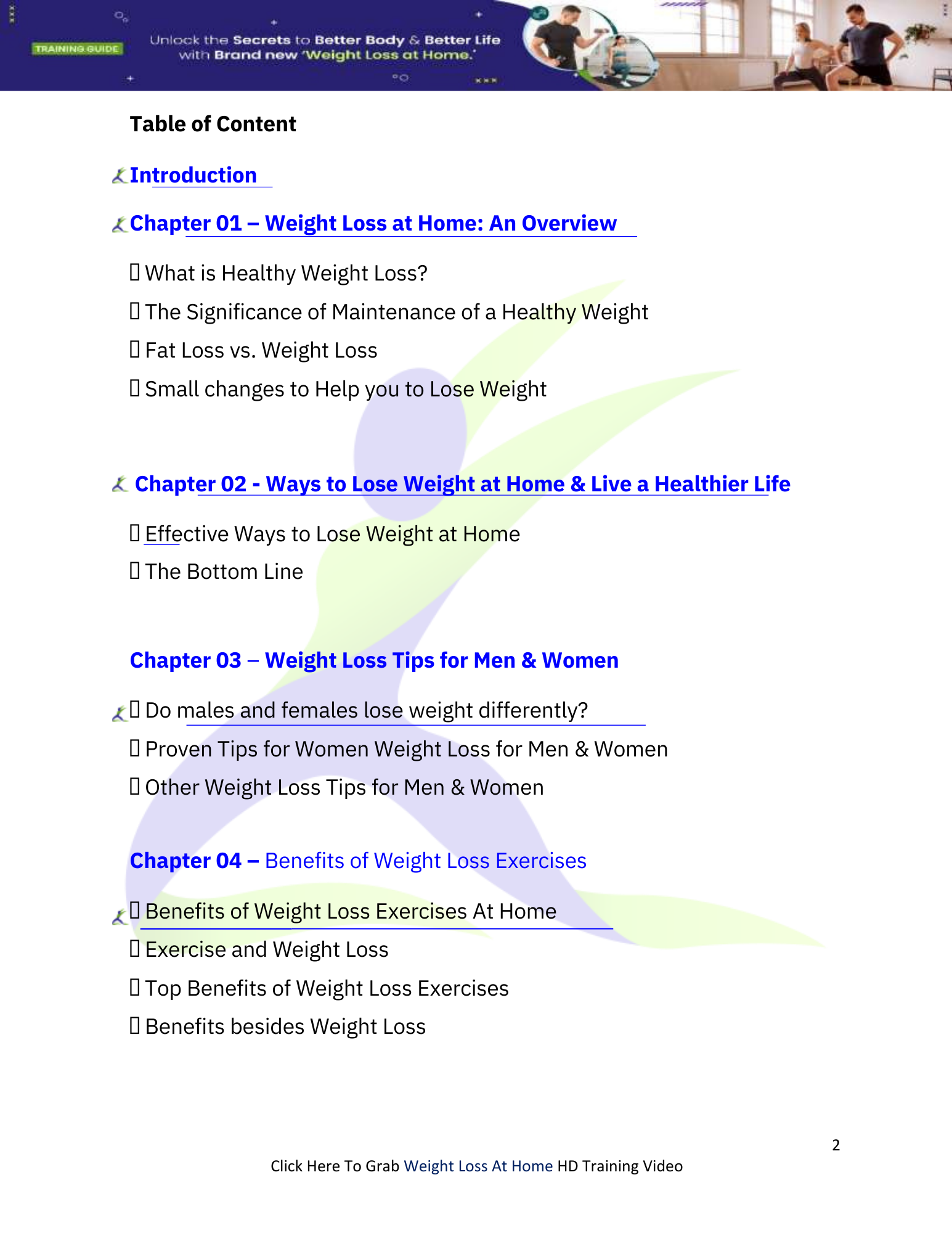 Weight Loss at Home Guide
