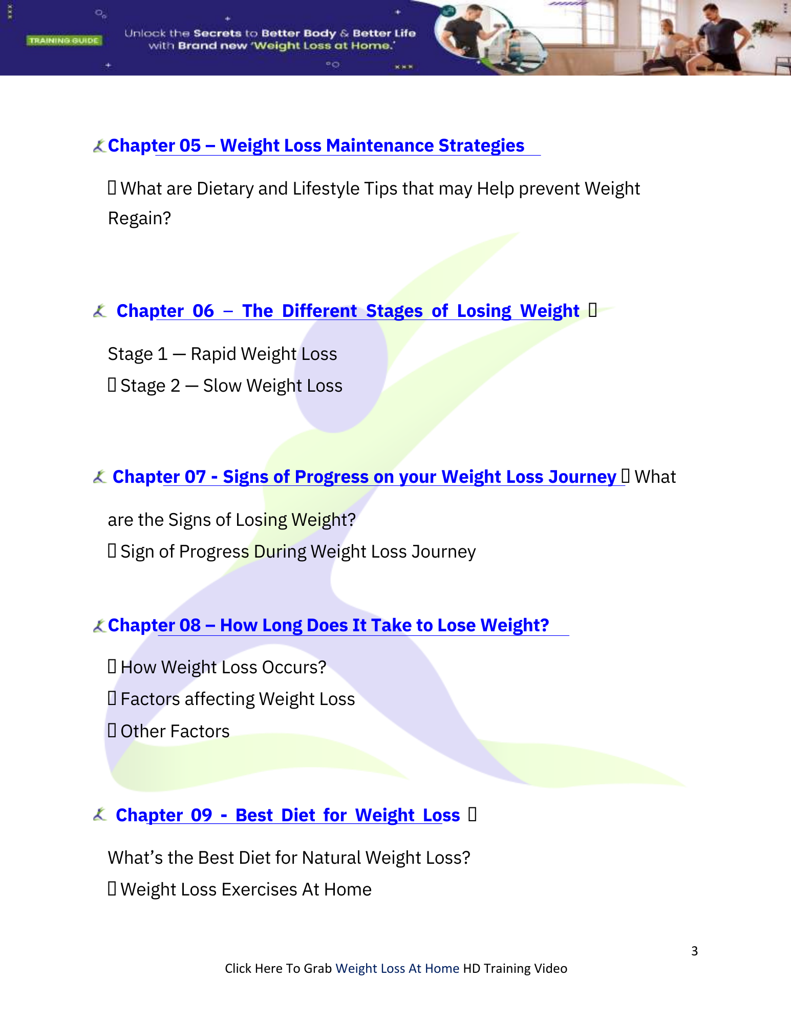 Weight Loss at Home Guide