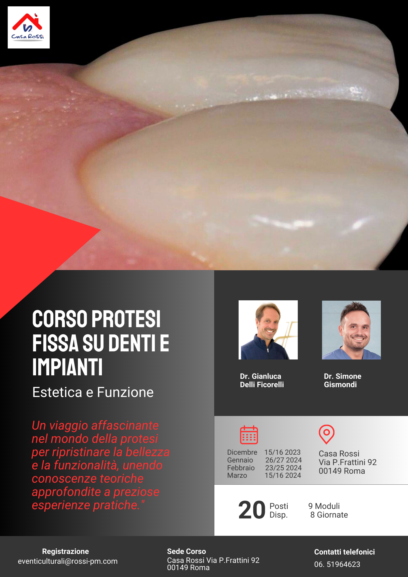 Corso Protesi fissa su denti ed impianti