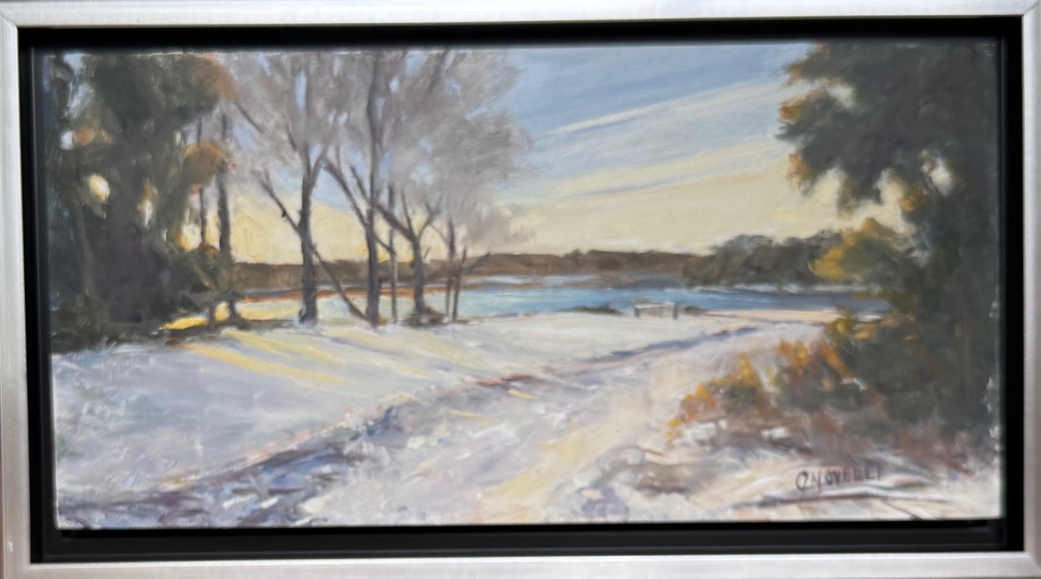 Morning Winter Walk - SOLD at Ceres Gallery Portsmouth, NH