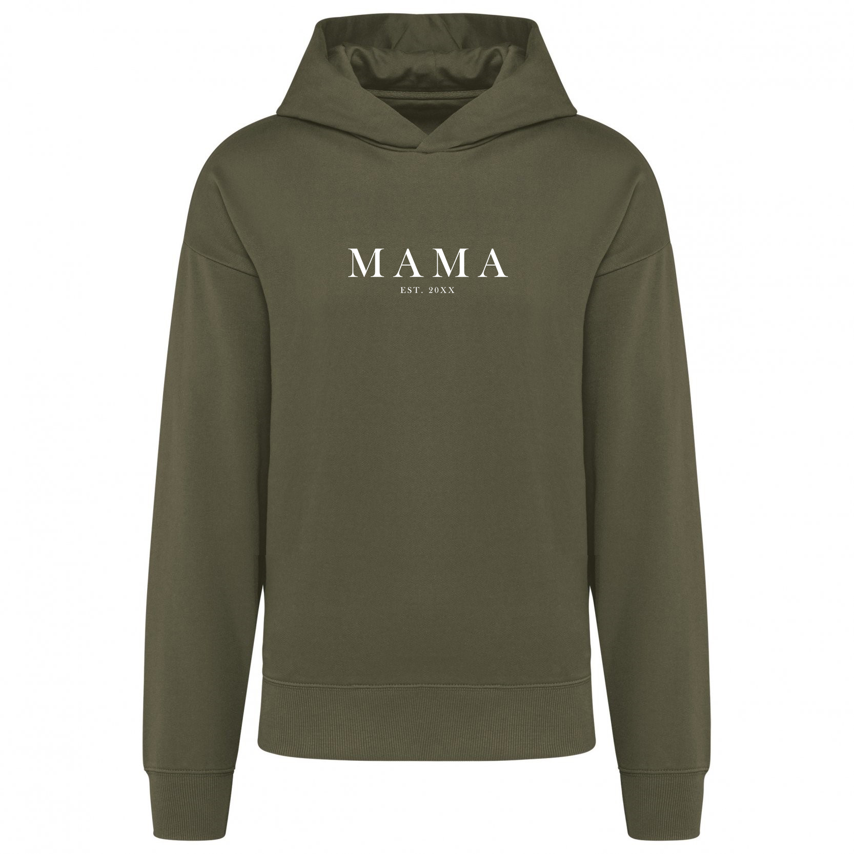 Oversize bliuzonas su kapišonu "MAMA est."