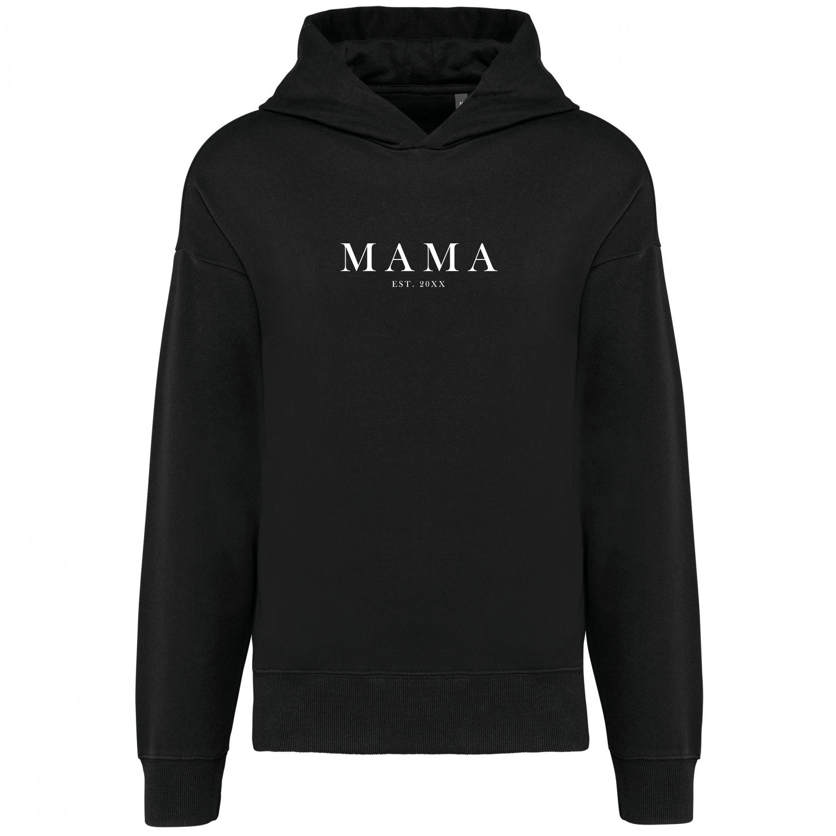 Oversize bliuzonas su kapišonu "MAMA est."
