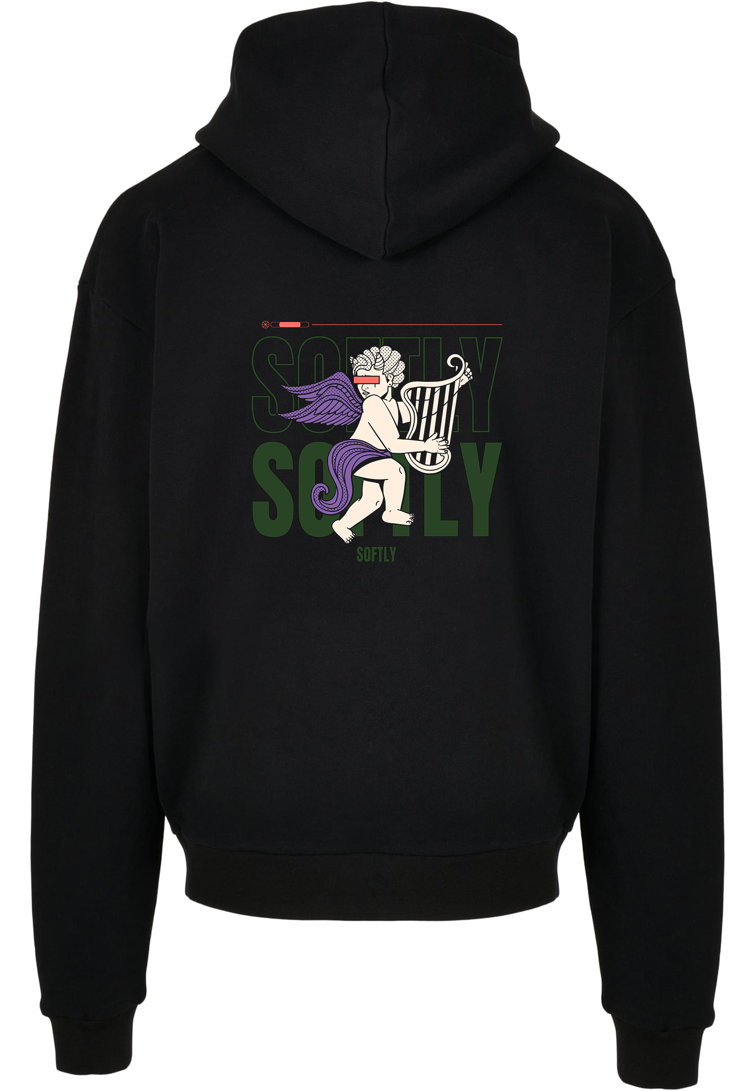 "SOFTLY" unisex bliuzonas su gobtuvu