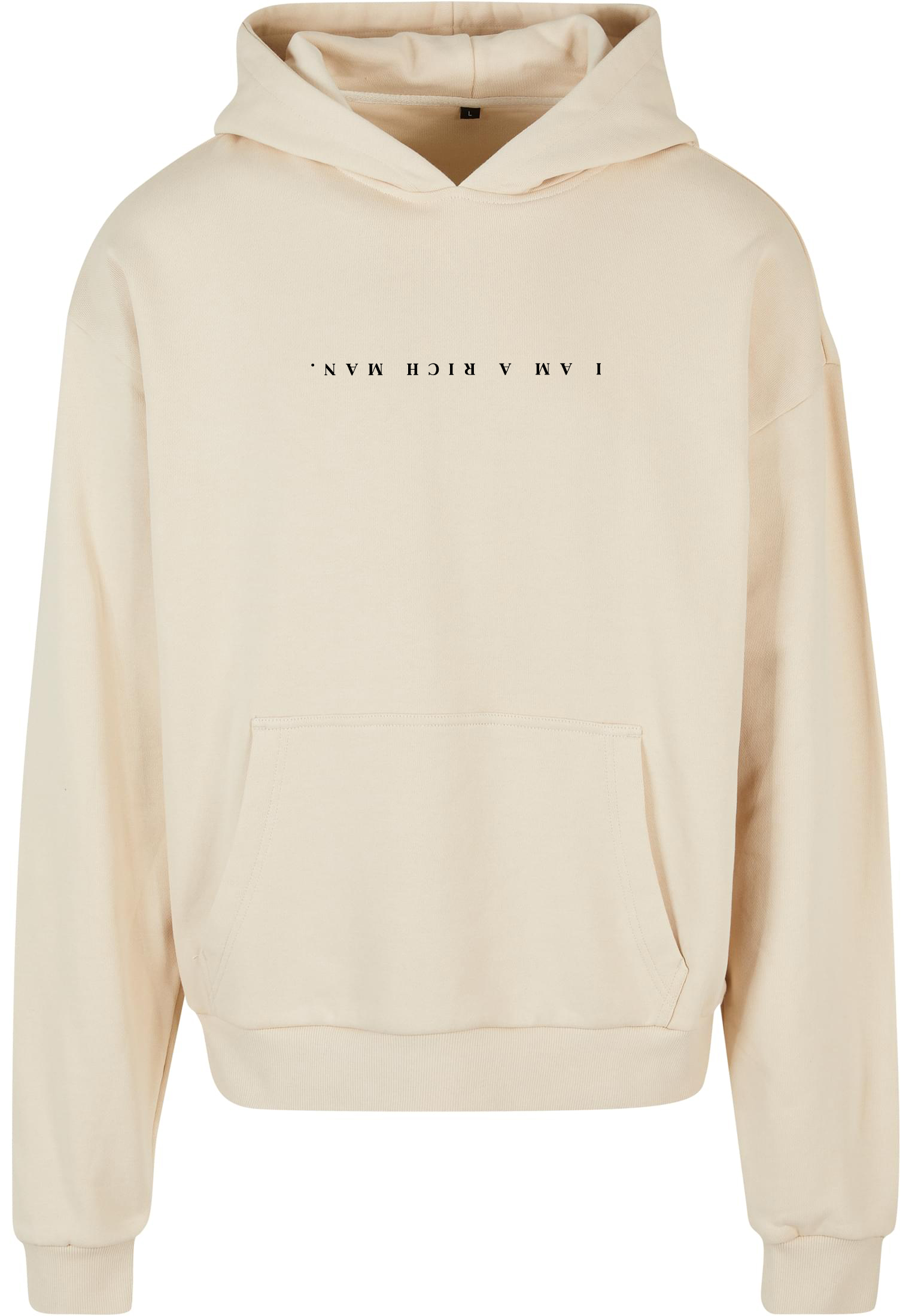 "I am a rich man reverse" moteriškas bliuzonas su gobtuvu