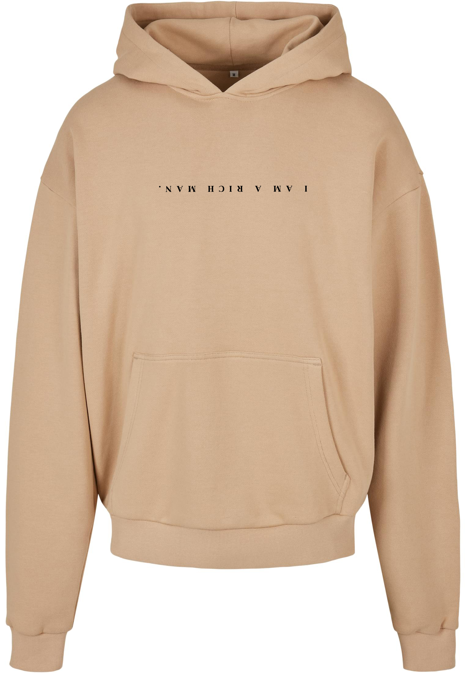 "I am a rich man reverse" moteriškas bliuzonas su gobtuvu