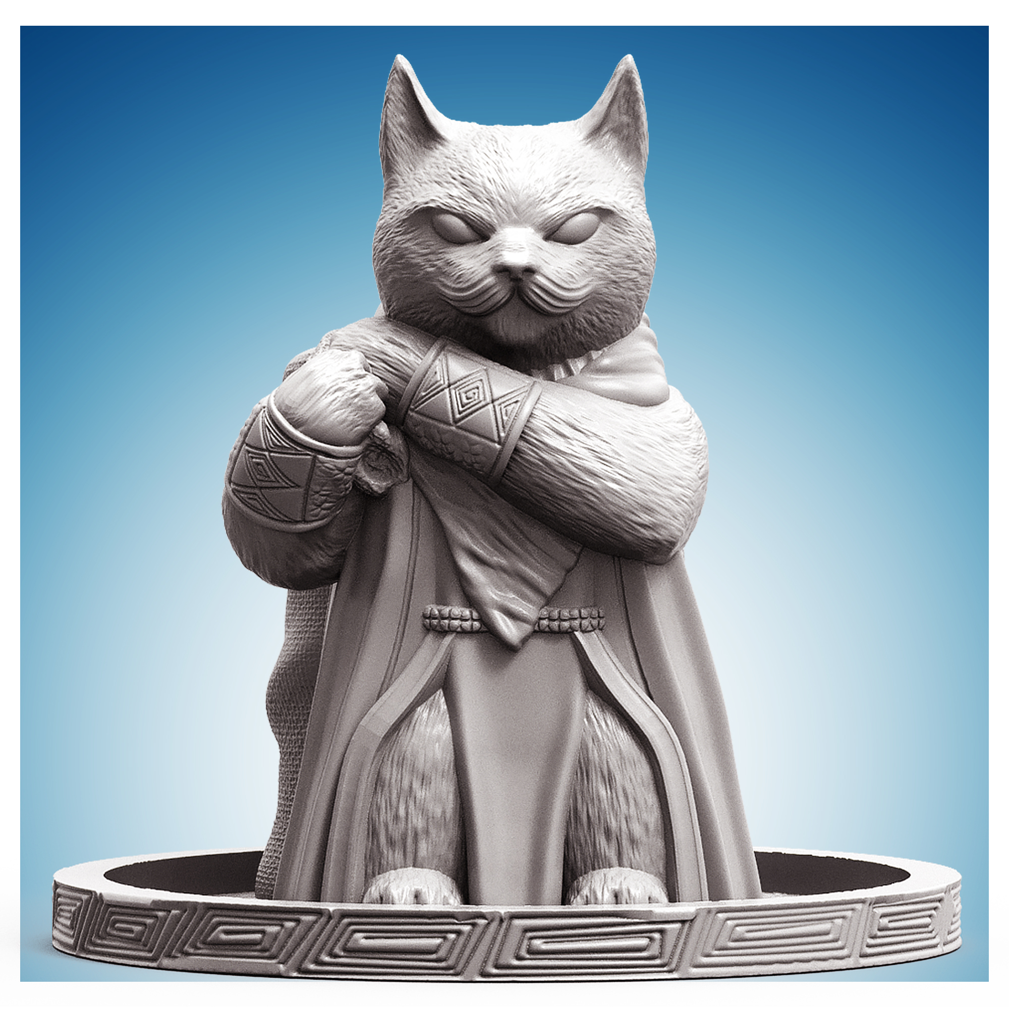 Trader Cat Planter - 3D Printable Ready STL File for 3D Printing