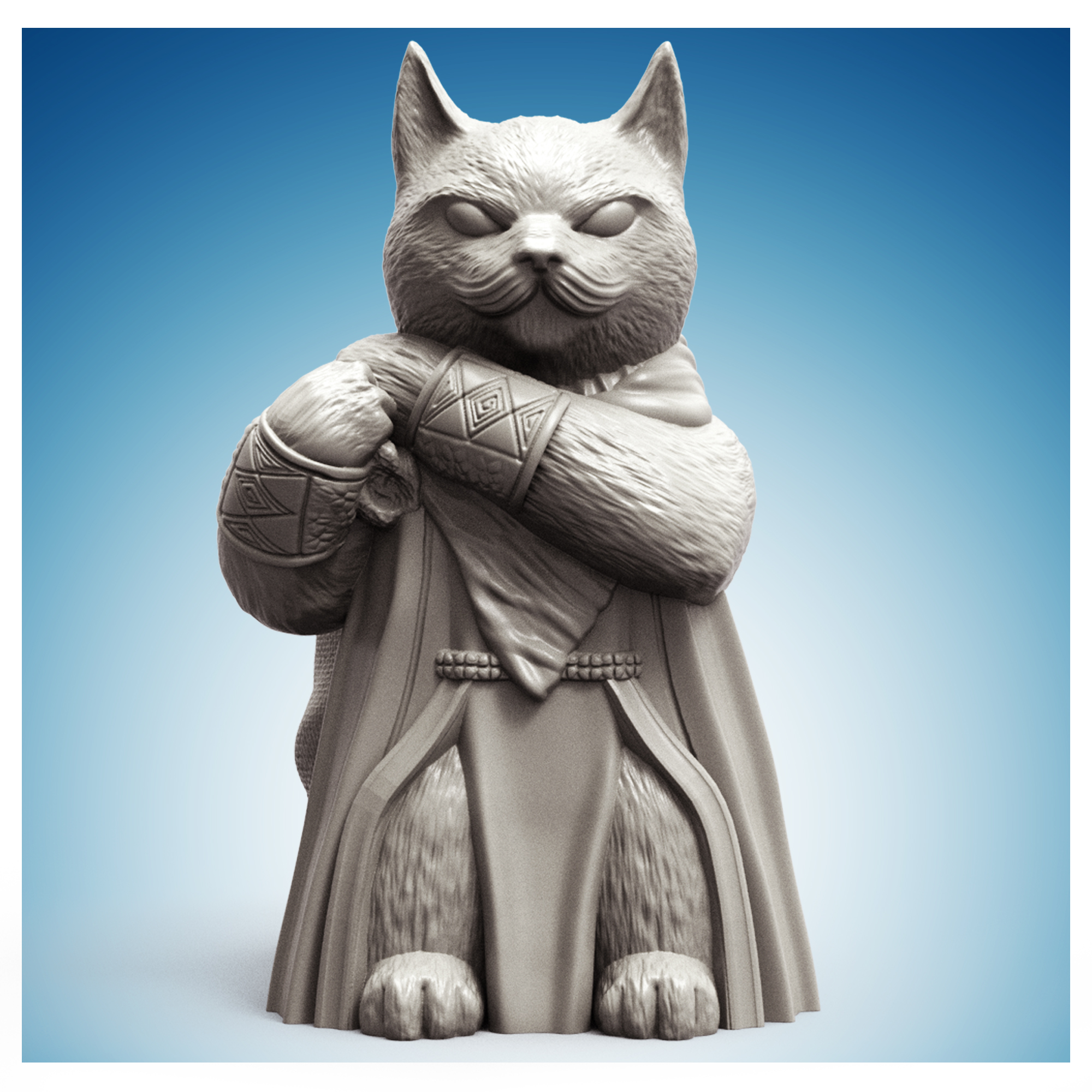 Trader Cat Planter - 3D Printable Ready STL File for 3D Printing