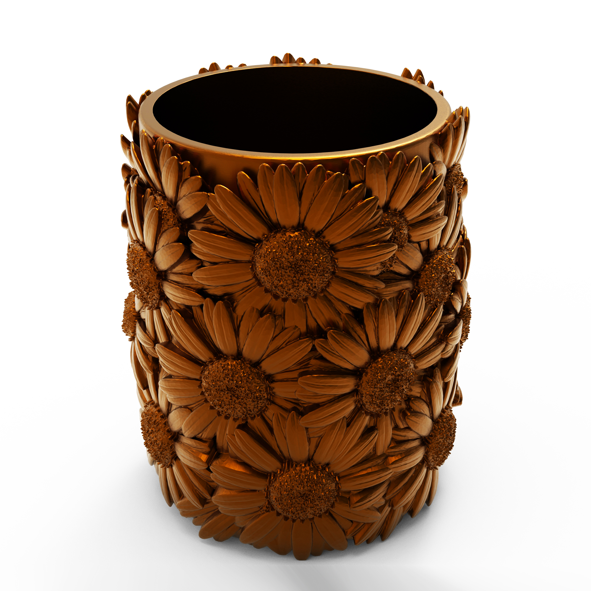 Flowers Bottle Holder - STL Format 3D Printable Ready File