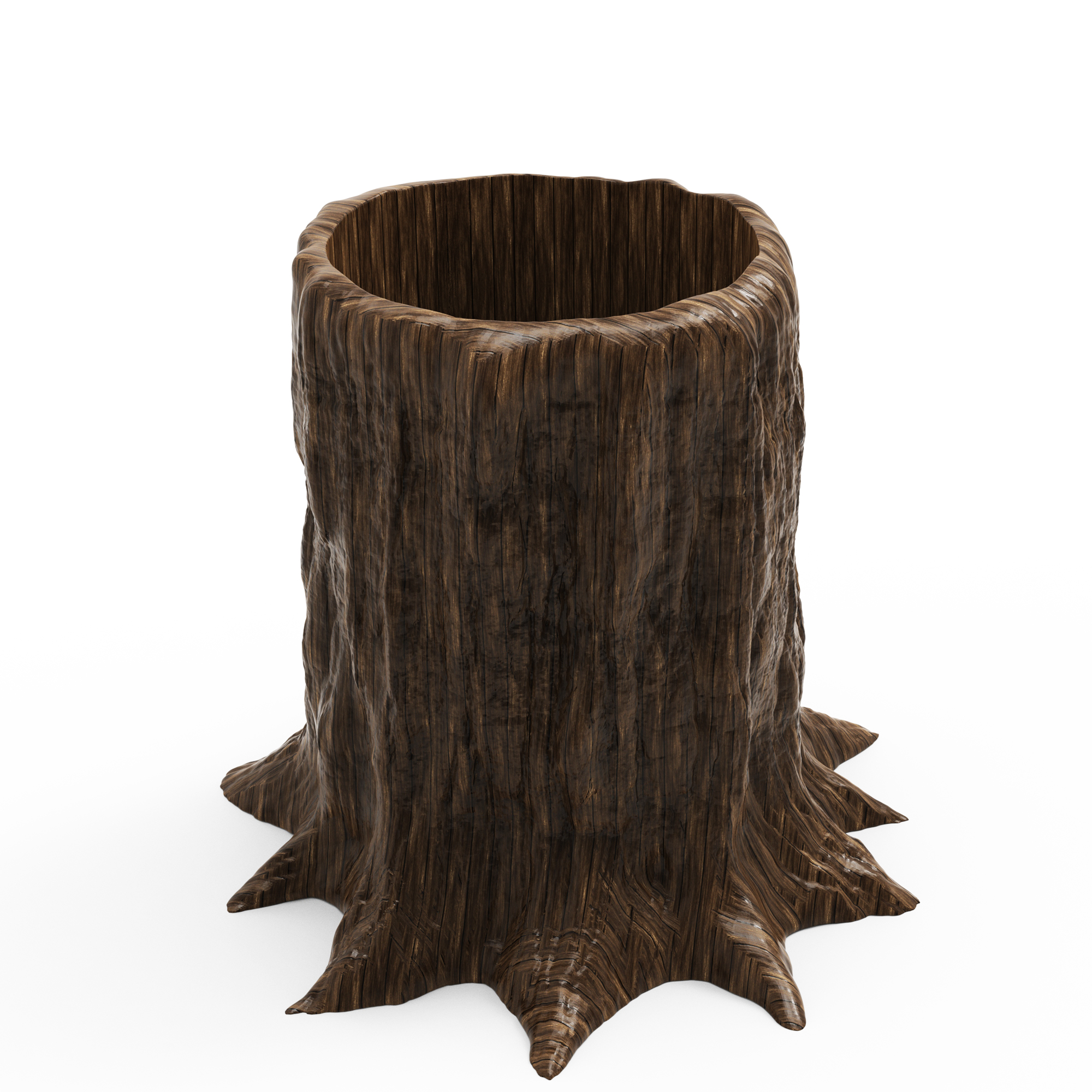 Tree Trunk Bottle Holder - STL Format 3D Printable Ready File