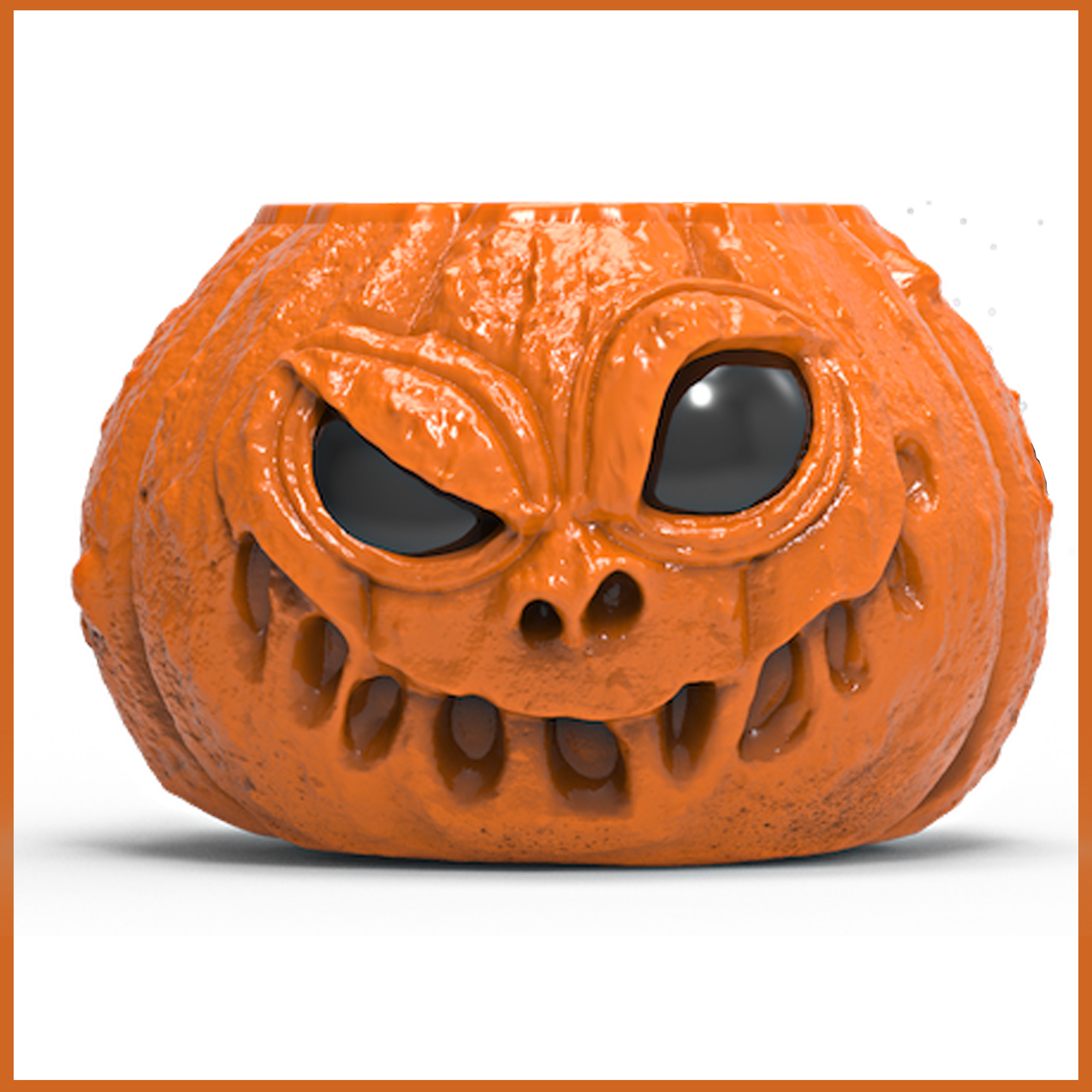 Spooky Horror Halloween Overloaded Pumpkin Planter/ Candy Bucket/ Lamp/ Lantern 3D Printer STL File Format