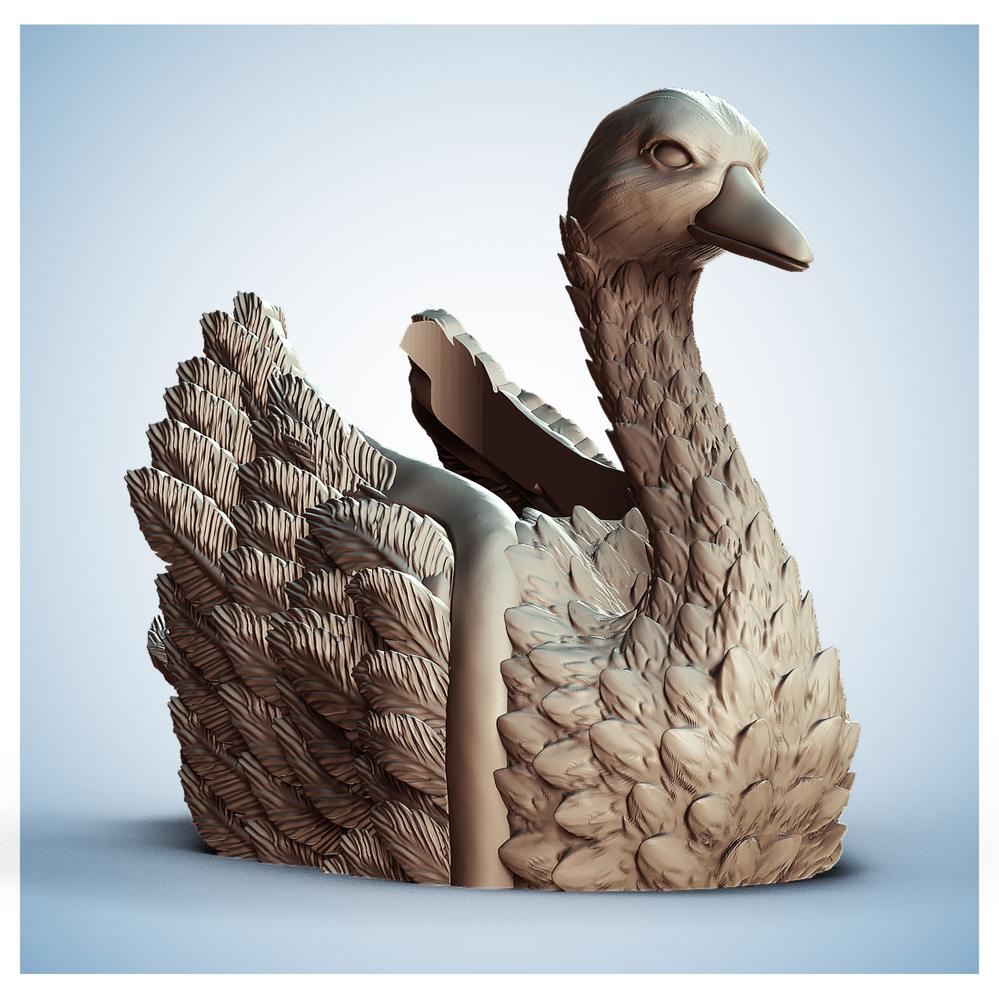 Duck Animal Planter - STL Format 3D Printable Ready File