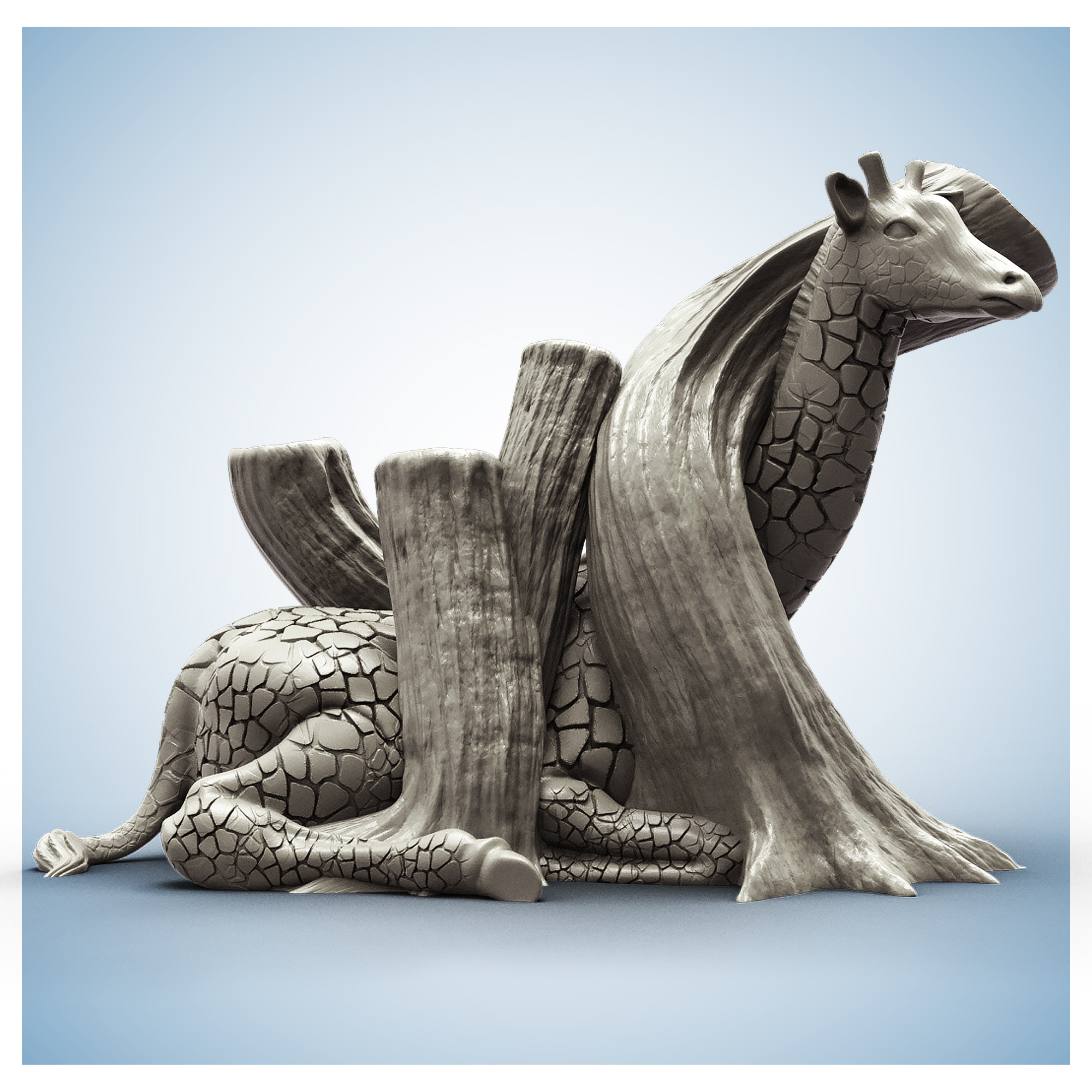 Giraffe Animal Planter - STL Format 3D Printable Ready File