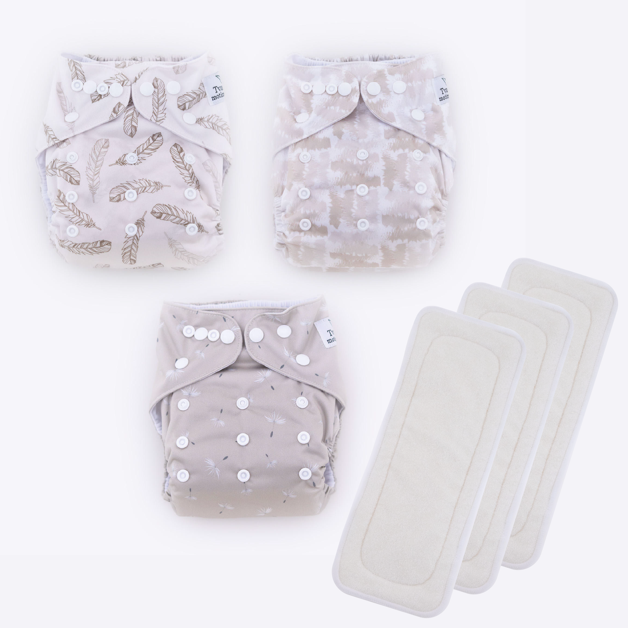 Cloth Diapers | "Sand Dune" 3 psc. set