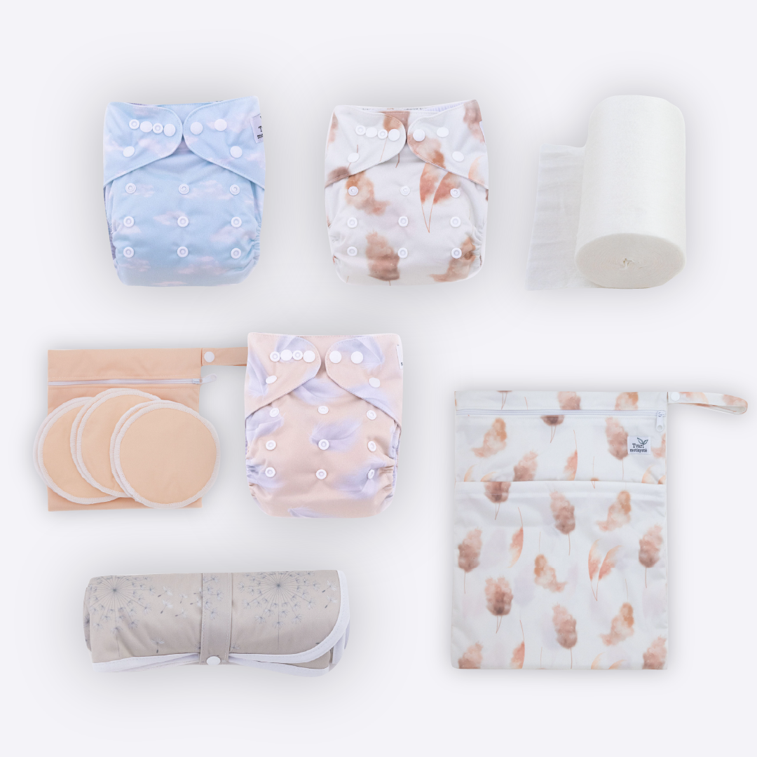 Starter Kit | Reusable Diapers & Accessories | "Gentleness"