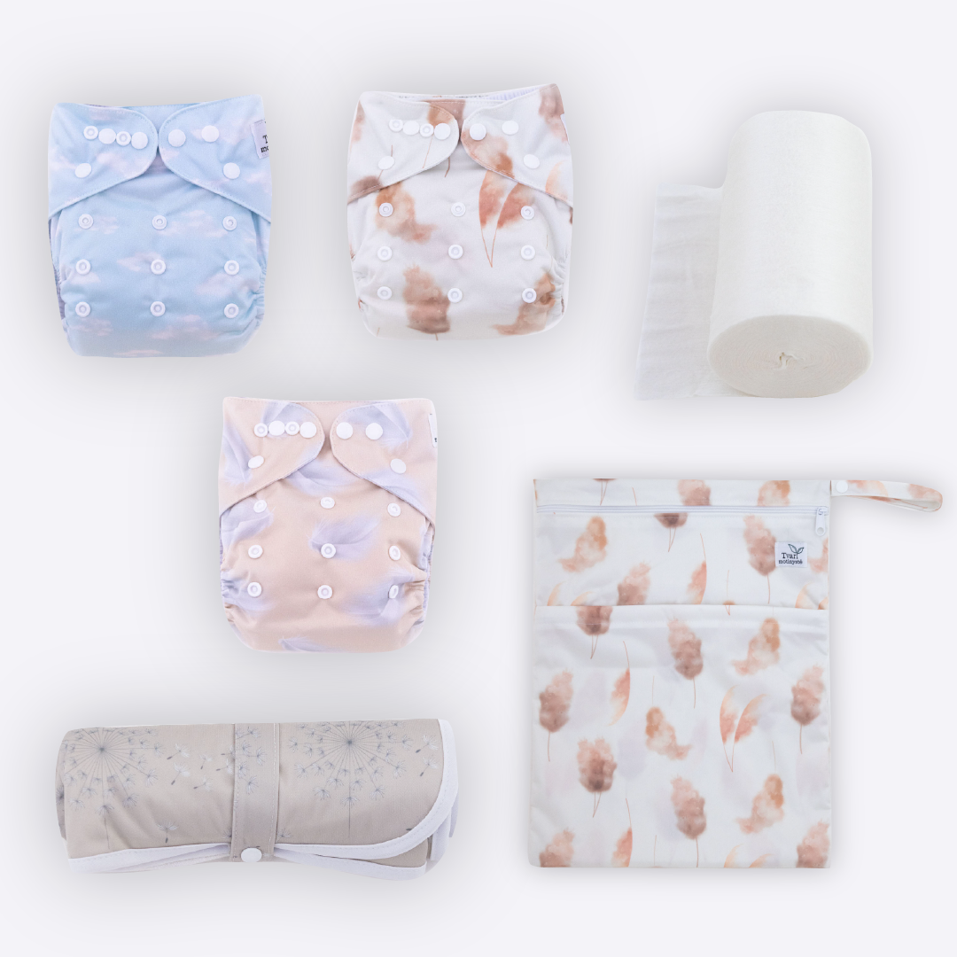 Starter Kit | Reusable Diapers & Accessories | "Gentleness"
