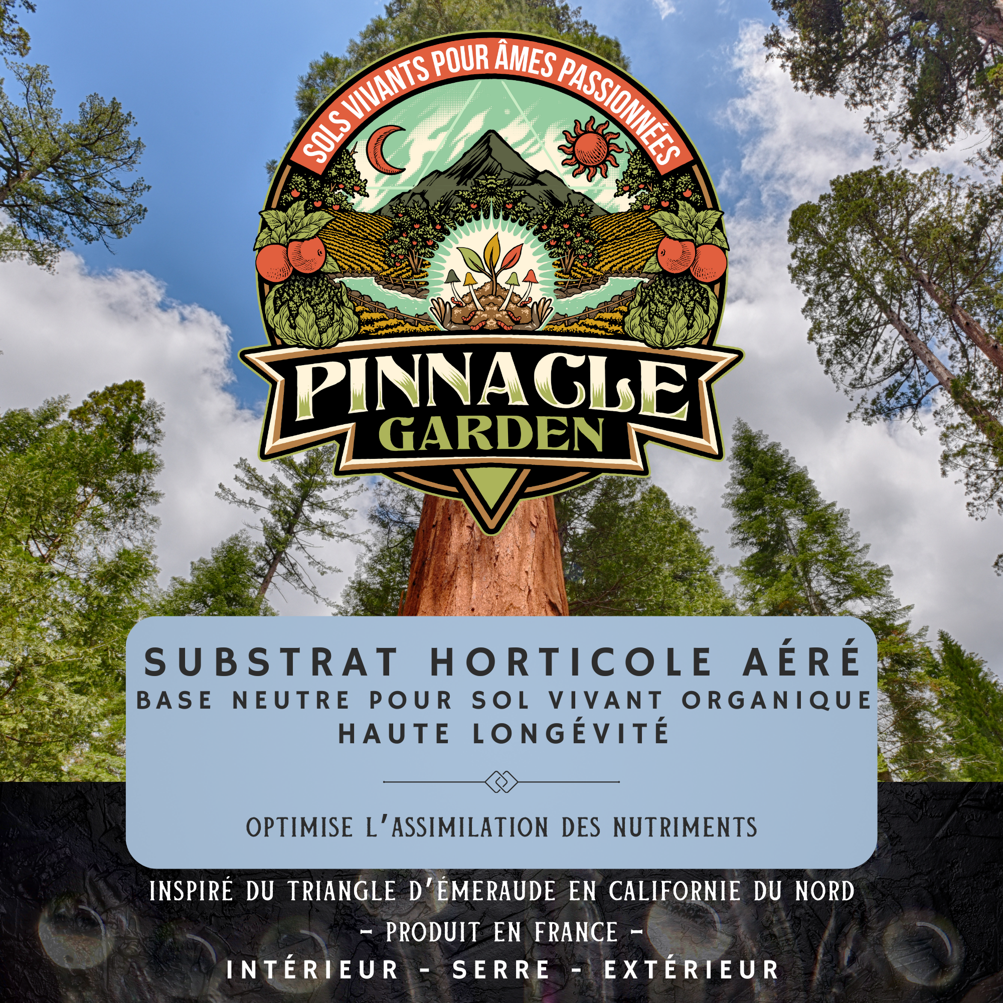 Substrat horticole aéré