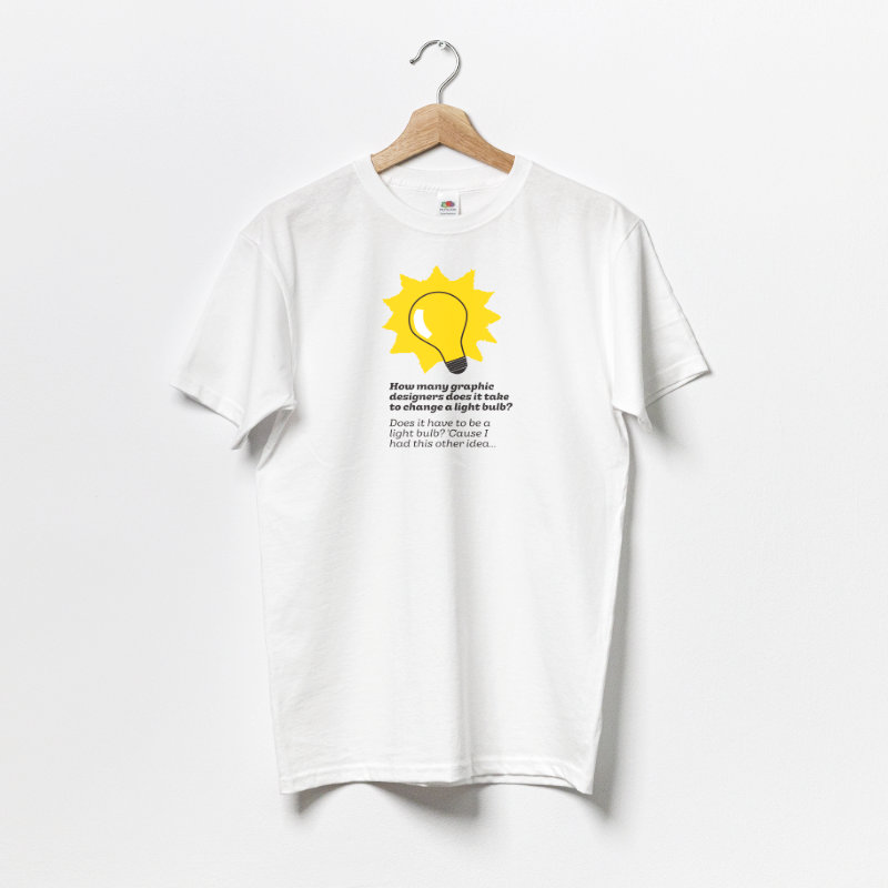 Light Bulb Shirt White