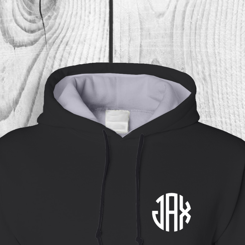 JAX Hoodie Black Breast Badge