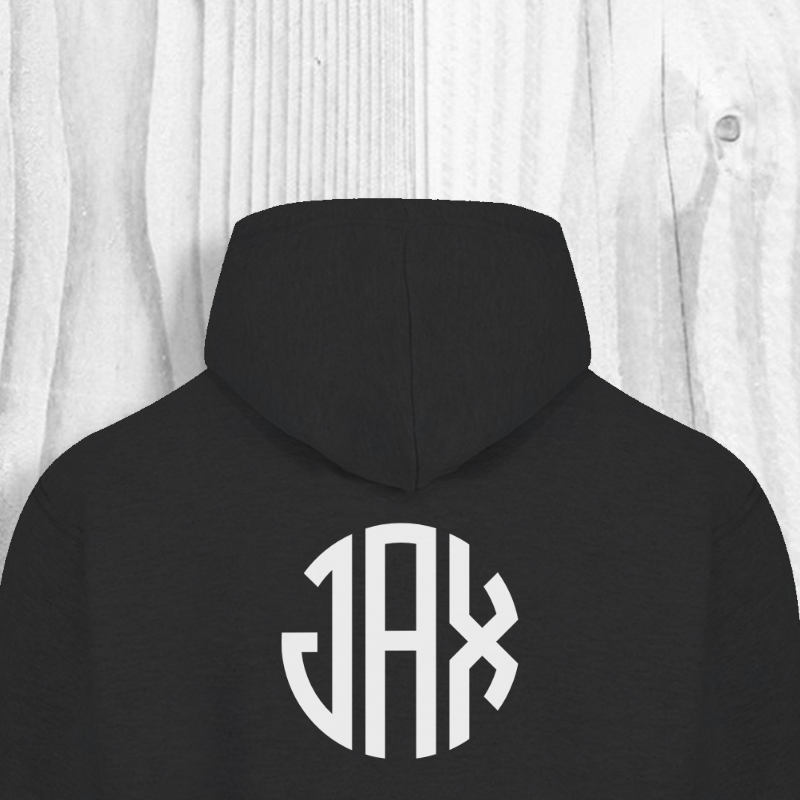 JAX Hoodie Black Breast Badge