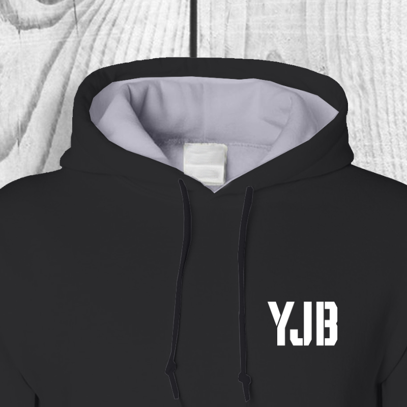 YJB Hoodie Black Stencil