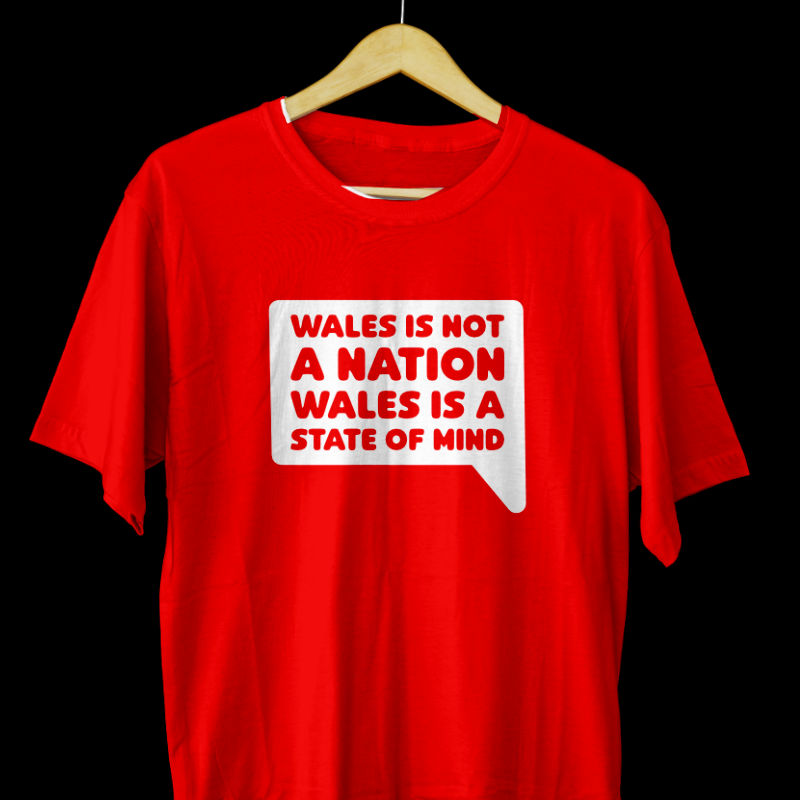 Wales State of Mind Bubble Shirt Red
