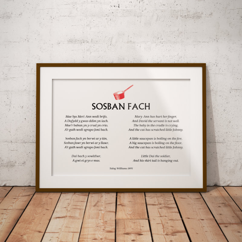 Sosban Fach Poster Bilingual