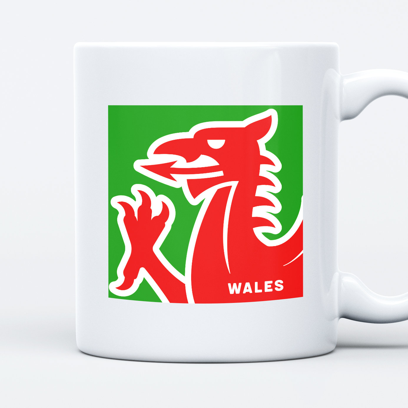 Modern Welsh Dragon Wales Mug