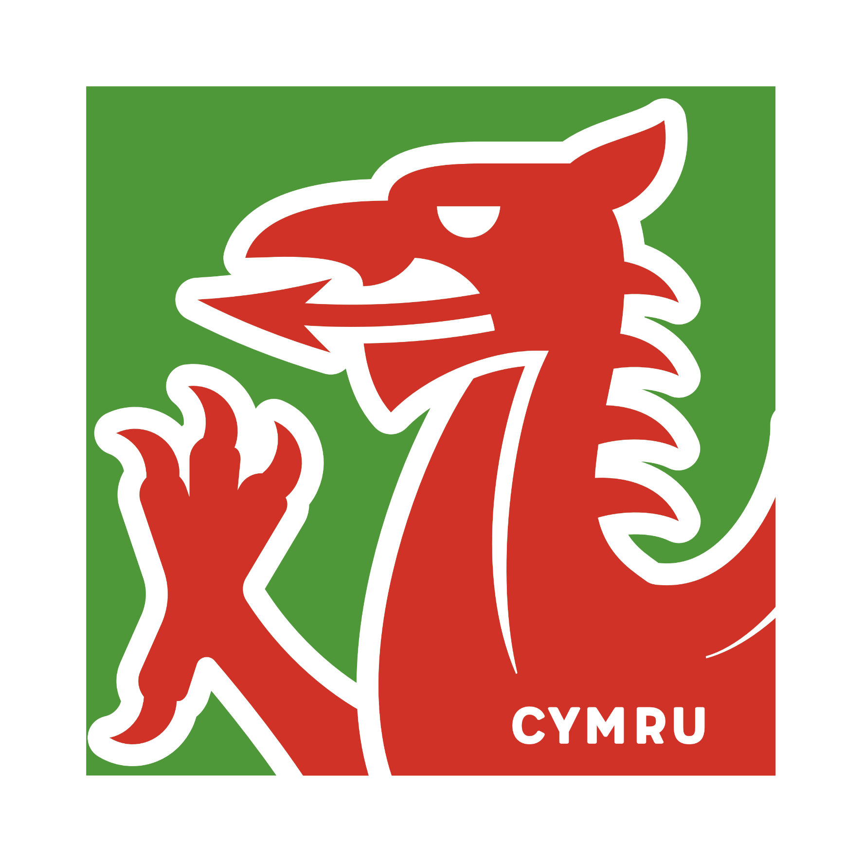 Modern Welsh Dragon Cymru Mug