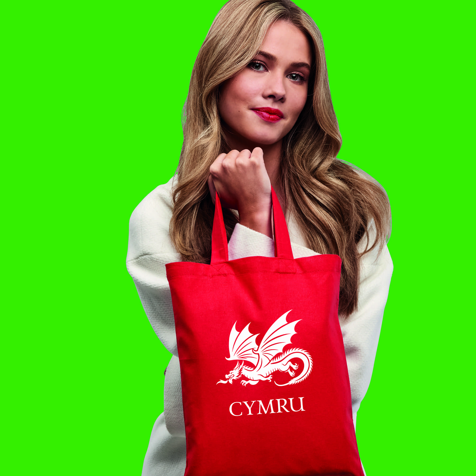 Flying Welsh Dragon - Cymru Mini Tote Shopping Bag