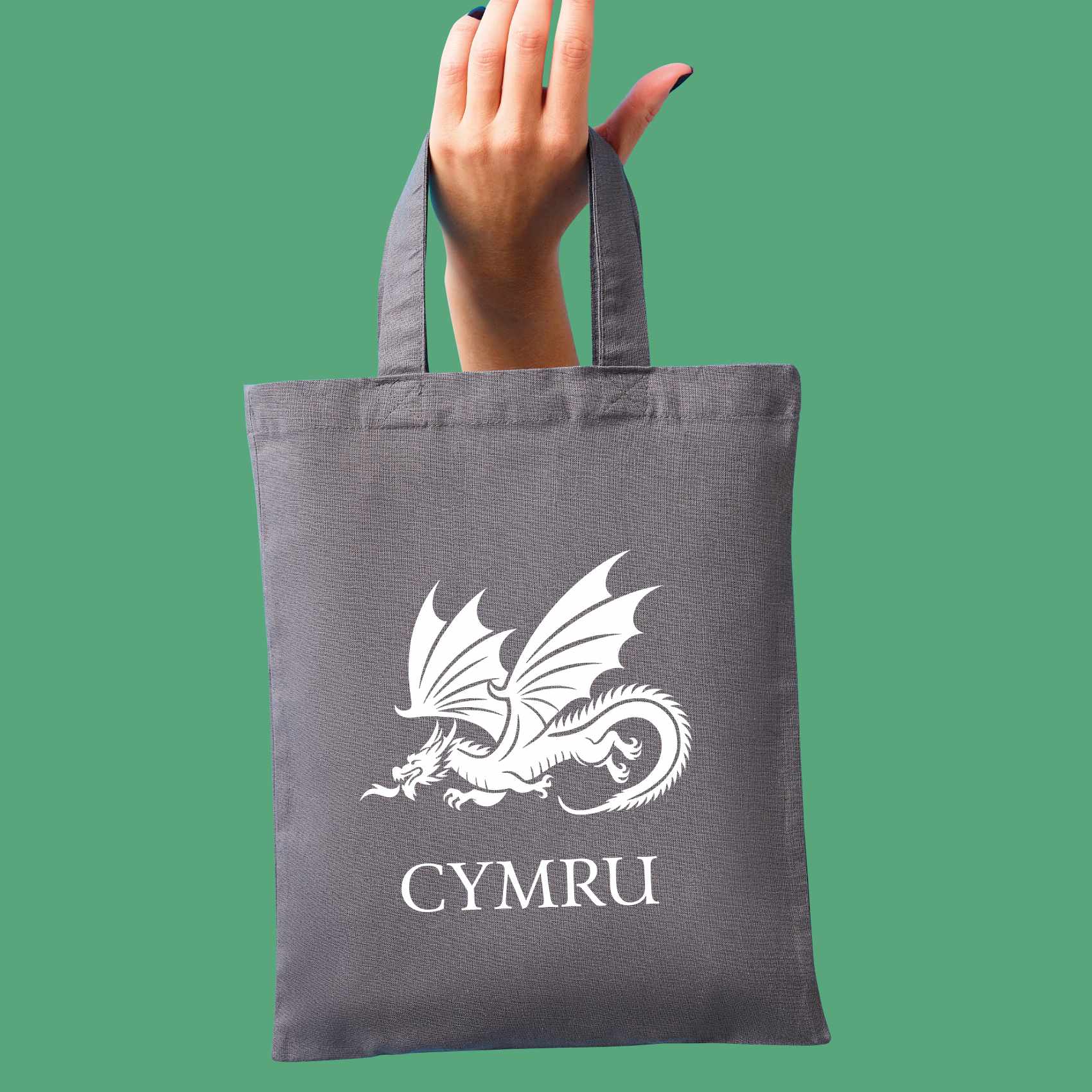 Flying Welsh Dragon - Cymru Mini Tote Shopping Bag