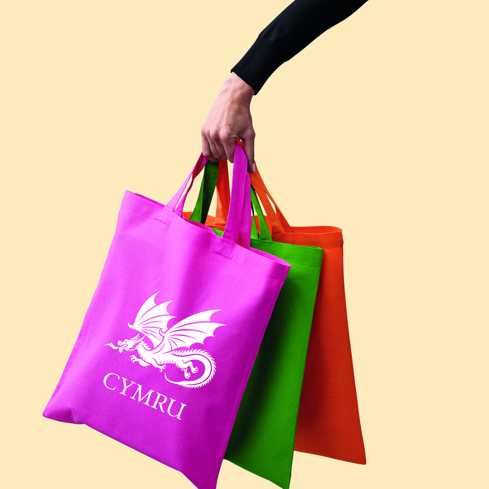 Flying Welsh Dragon - Cymru Classic Tote Shopping Bag
