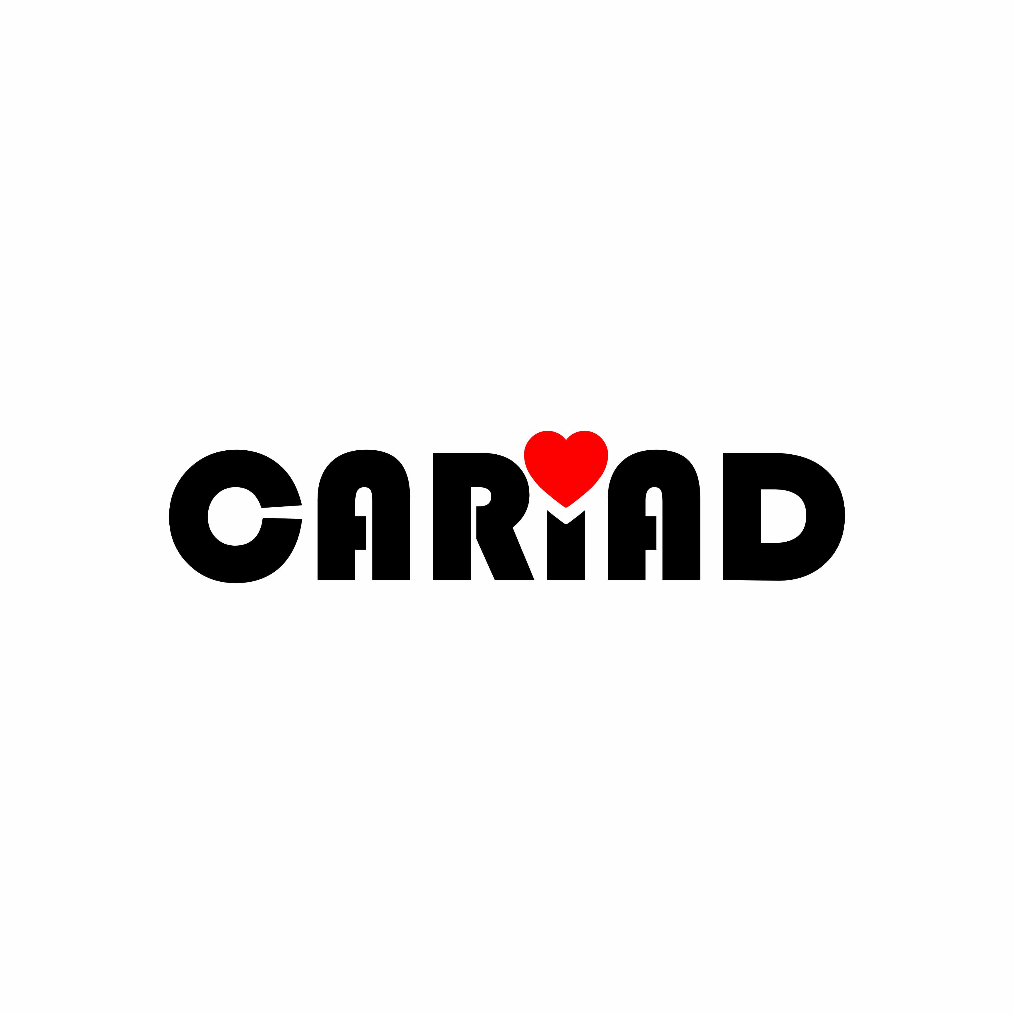 Retro styled CARIAD - Love Classic Tote Shopping Bag