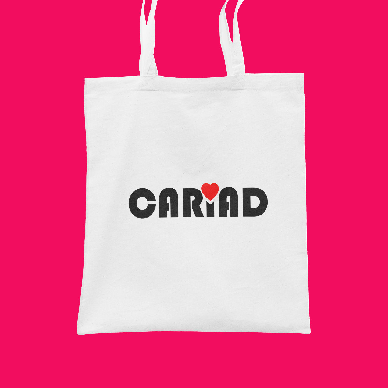 Retro styled CARIAD - Love Classic Tote Shopping Bag