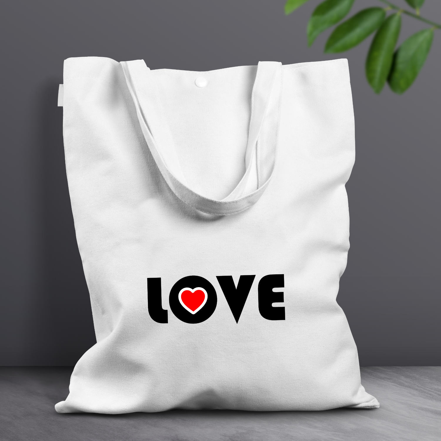 Retro style Love Classic Tote Shopping Bag