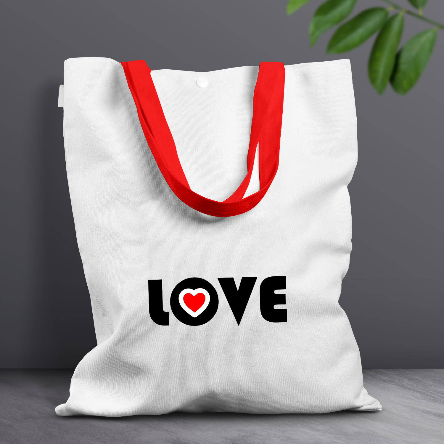 Retro style Love Classic Tote Shopping Bag
