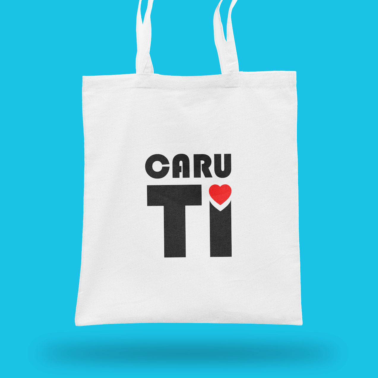 Retro style Caru Ti - Love You Classic Tote Shopping Bag