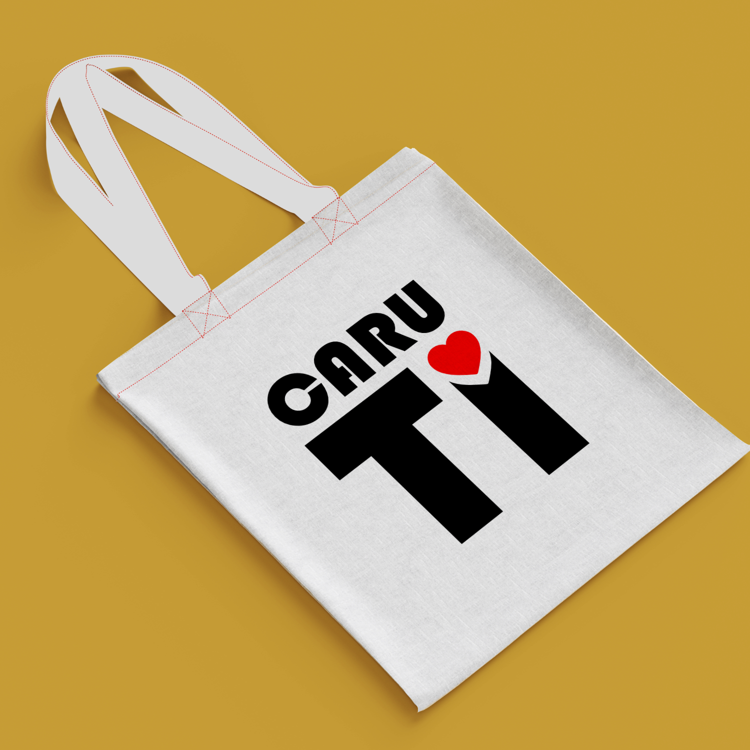 Retro style Caru Ti - Love You Classic Tote Shopping Bag