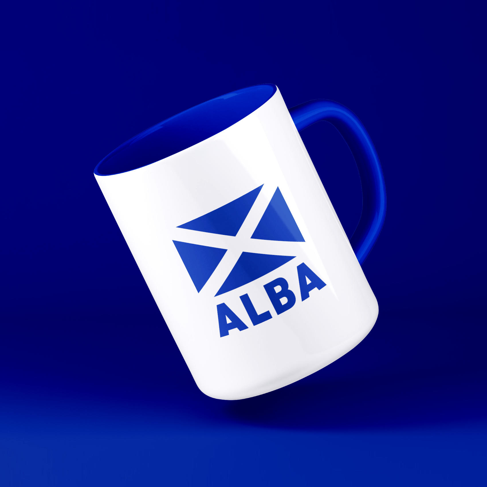 Modern Scottish Saltire Alba Mug