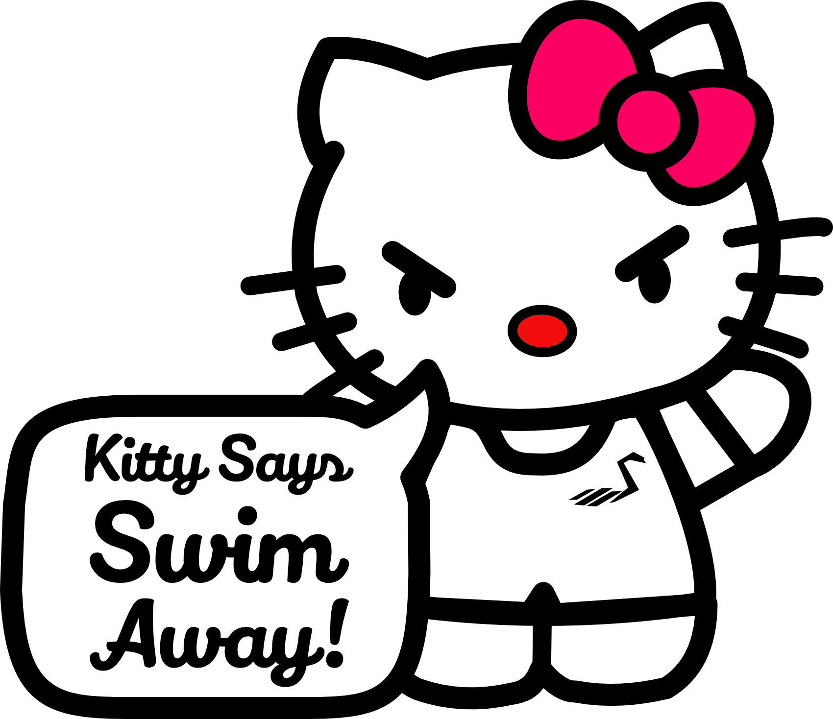 Kitty Says Swim Away Shirt
