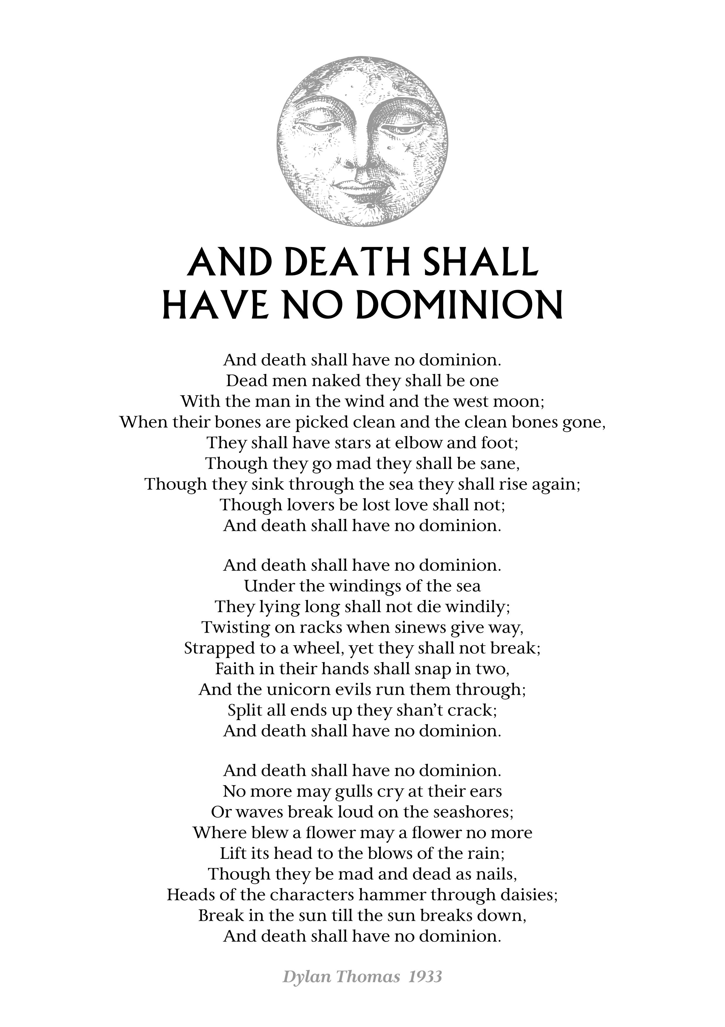 And Death Shall Have No Dominion Poster