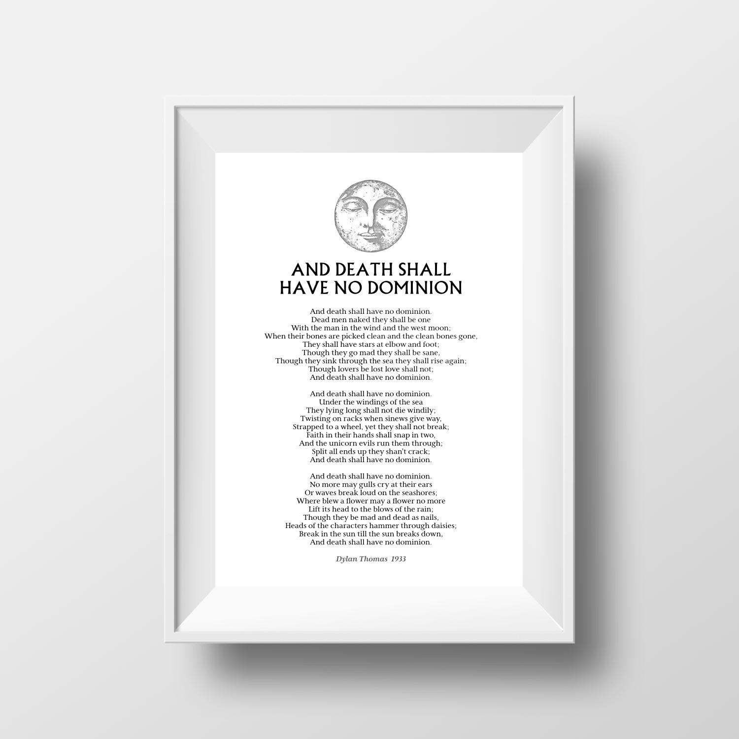 And Death Shall Have No Dominion Poster