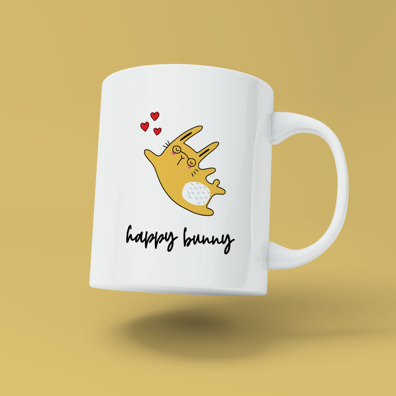 A Happy Bunny mug