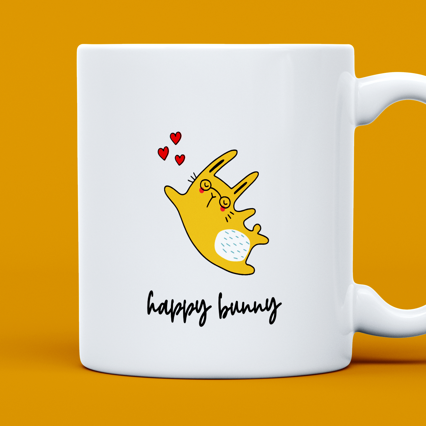 A Happy Bunny mug